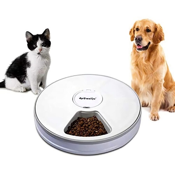 Automatic Pet Feeder, Auto Food Dispenser with 6 Meals, Digital Timer, Music - Picture 3 of 16